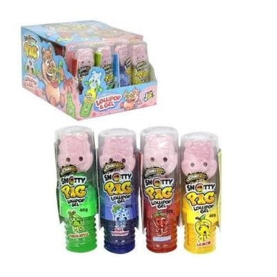 JOHNY BEE SNOTTY PIG LOLLIPOP 24x40g