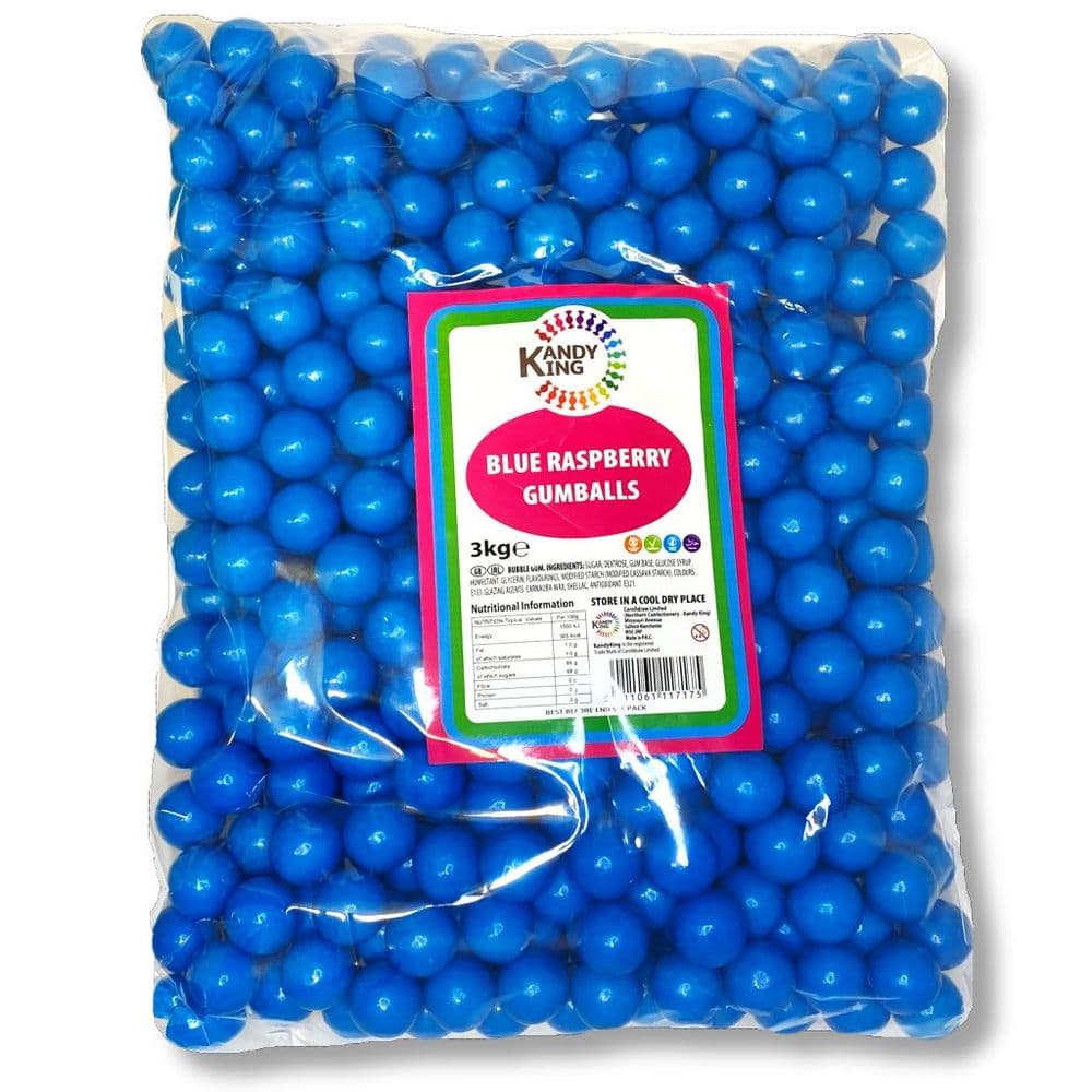 KANDY KING BLUE RASPBERRY GUMBALLS 3KG