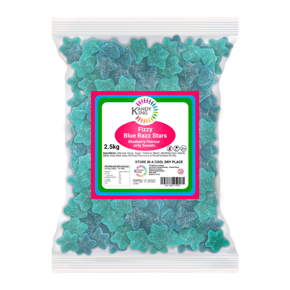 KANDY KING FIZZY BLUE STARS 2.5KG