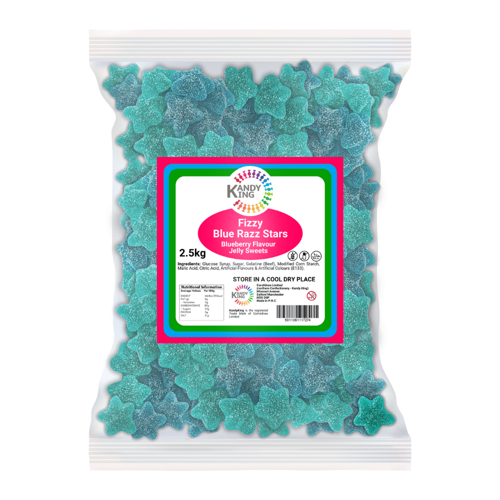 KANDY KING FIZZY BLUE STARS 2 5KG
