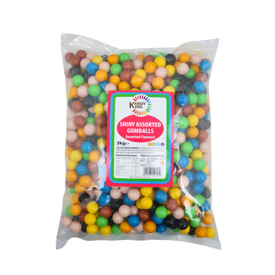 KANDY KING SHINY ASSORTED GUMBALLS 3KG