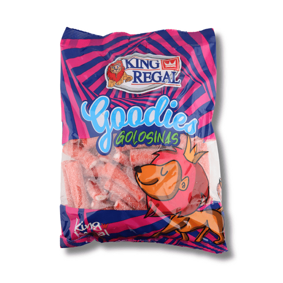 KING REGAL SOUR STRAWBERRY FILLED BITE 1KG