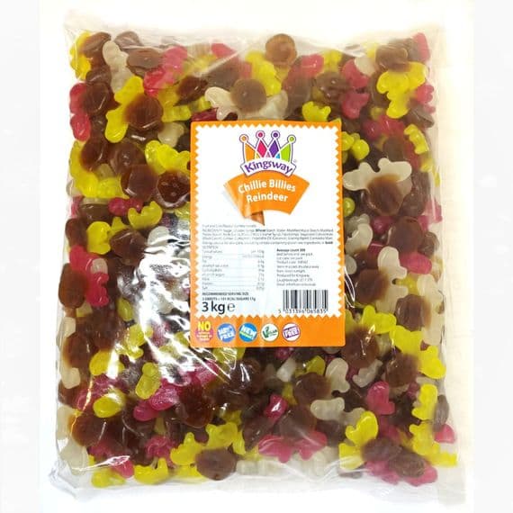 KINGSWAY CHILLIE BILLIES REINDEER 3KG (B.B.E DECEMBER 2022)