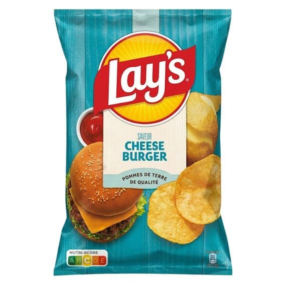 Lays Cheeseburger Crisps 24x120g