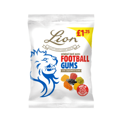 LION FOOTBALL GUMS PMP £1.25 12X130G