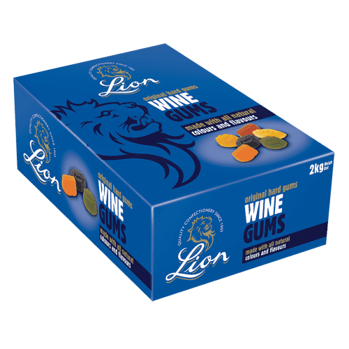 Lion Wine Gums in a 2kg wholesale pack