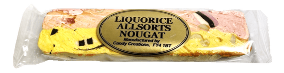 LIQUORICE ALLSORTS NOUGAT BAR 16x110g