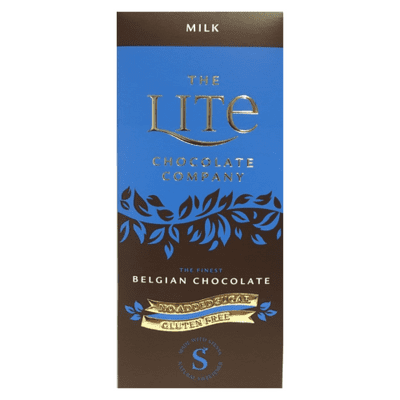 LITE BELGIAN MILK CHOCOLATE BAR x12