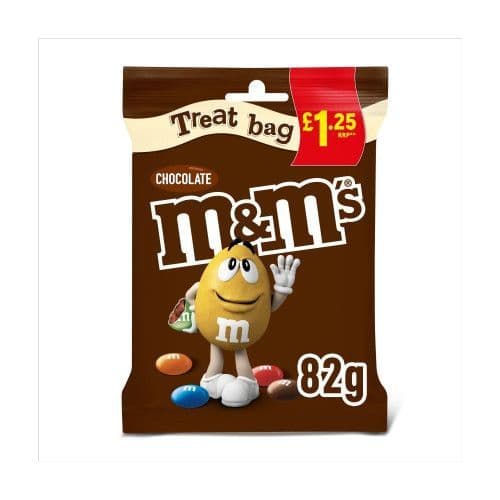 M&M Milk Chocolate Treat Bag £1.35 PMP 16x82g