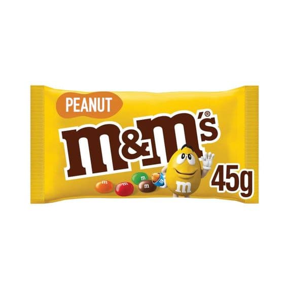 M&M's Crunchy Peanut & Milk Chocolate Bag 24X45g