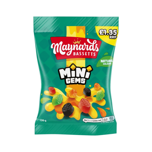 MAYNARDS MINI GEMS £1.35 PMP 12X165G