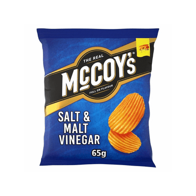 McCoys Salt & Vinegar Crisps £1.35 PMP 20x65g