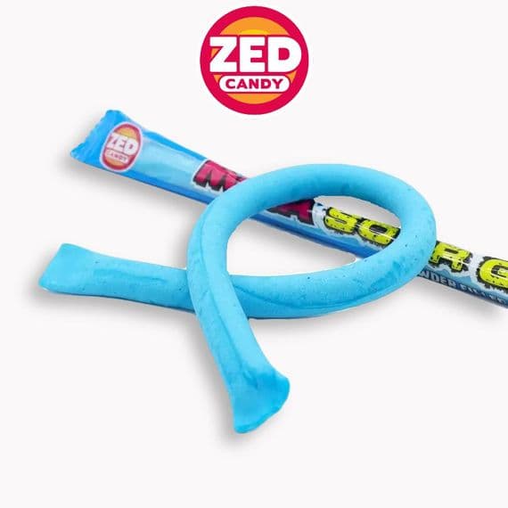 MEGA SOUR GUM ROPE BLUE RAZZ 30p x40