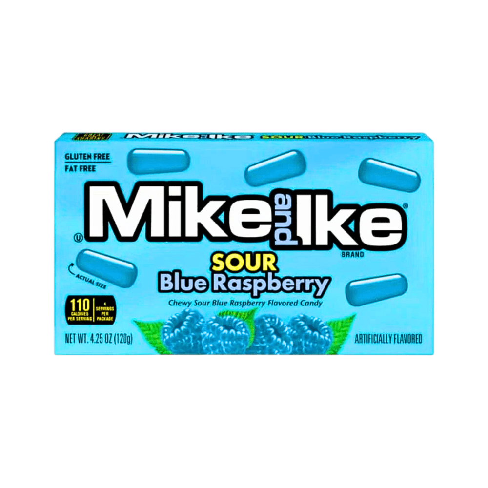 Mikk's Raspberry Lemon Mike & Ike Sour Blue Raspberry 12x120g