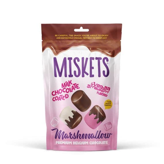 Miskets Milk Chocolate Covered Marshmallow 12x80G
