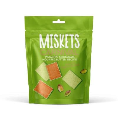 Miskets Pistachio White Mini Biscuits 12x50g