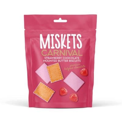 Miskets Strawberry and White Mini Biscuits 12x50g