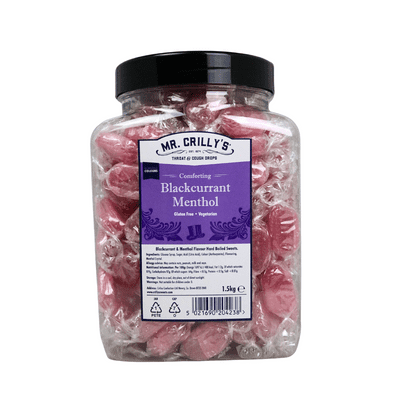 Mr Crilly Blackcurrant Menthol 1.5kg Jar