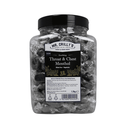 Mr Crilly Throat and Chest Menthol 1.5kg Jar