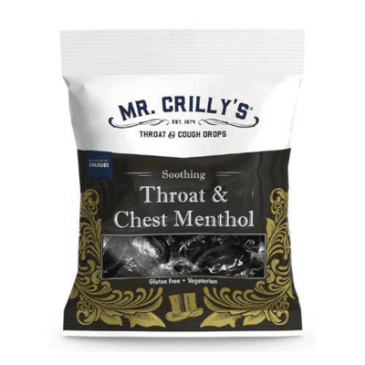 MR CRILLYS THROAT AND CHEST MENTHOL 18x90g