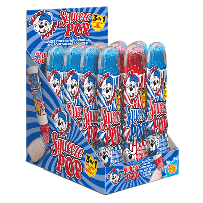 MR SQUEEZEE SLUSH PUPPIE POP 12X45G