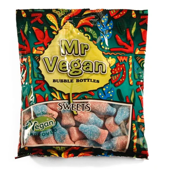 MR VEGAN  SOUR BUBBLEGUM BOTTLES 12X120G