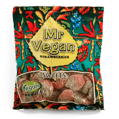 MR VEGAN SOUR STRAWBERRIES 12X120G