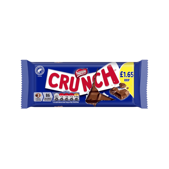 Nestle Crunch Milk Chocolate Bar 20x100g £1.65 PMP