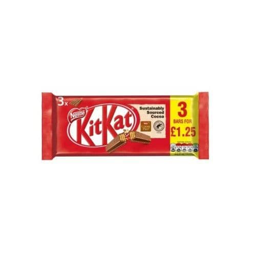 NESTLE KIT KAT 4 FINGER MULTIPACK £1.35 PMP 20X3X41.5G