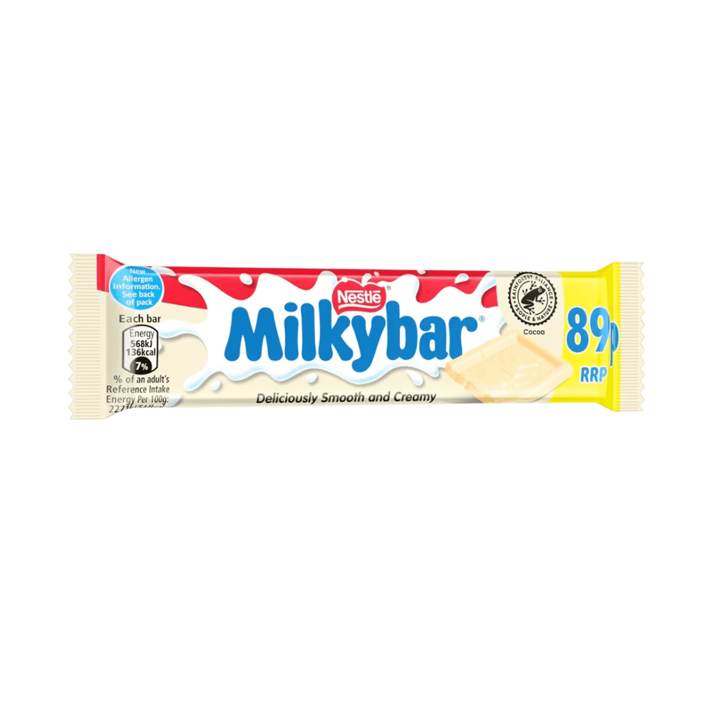 Nestle Milkybar White Chocolate Bar 40x25g 89p PMP nestle-milkybar-white-chocolate-bar-40x25g-89p-pmp