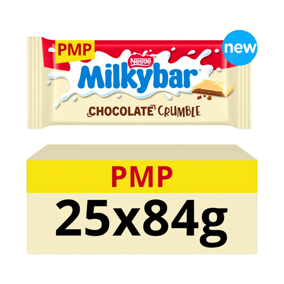 Nestle Milkybar White Chocolate Crumble Bar 25x84g £1.65 PMP