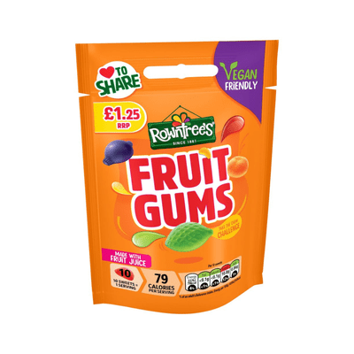 Nestle Rowntrees Fruit Gums PMP £1.25 10x120g