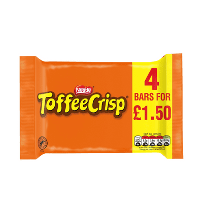 Nestle Toffee Crisp Multipack 14x(4x31g) £1.50 PMP