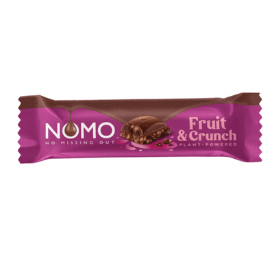 NOMO FRUIT CRUNCH CHOCOLATE BARS 24x38g