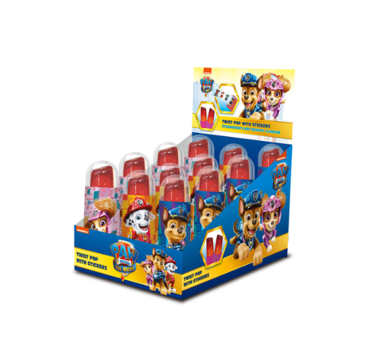 PAW PATROL PUSH POPS 12X15G