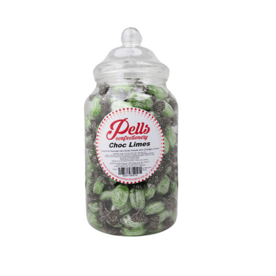 PELLS CHOCOLATE LIMES 1.75KG JAR