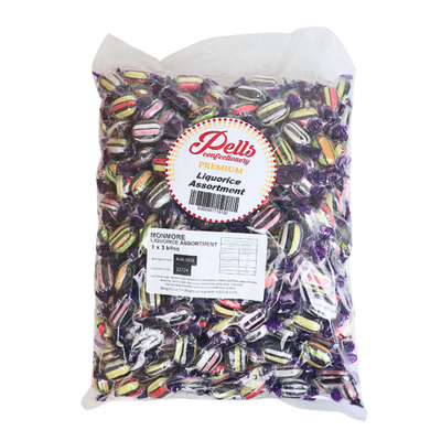 PELLS PREMIUM LIQUORICE ASSORTMENT 3kg