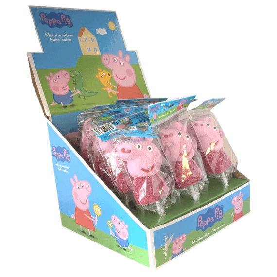 PEPPA PIG MARSHMALLOW POPS X18