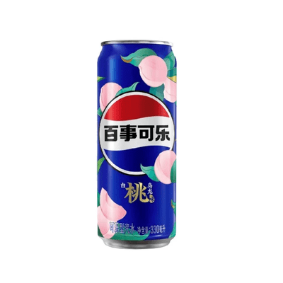 Pepsi Peach Oolong Flavour Slimline Cans 12x330ml