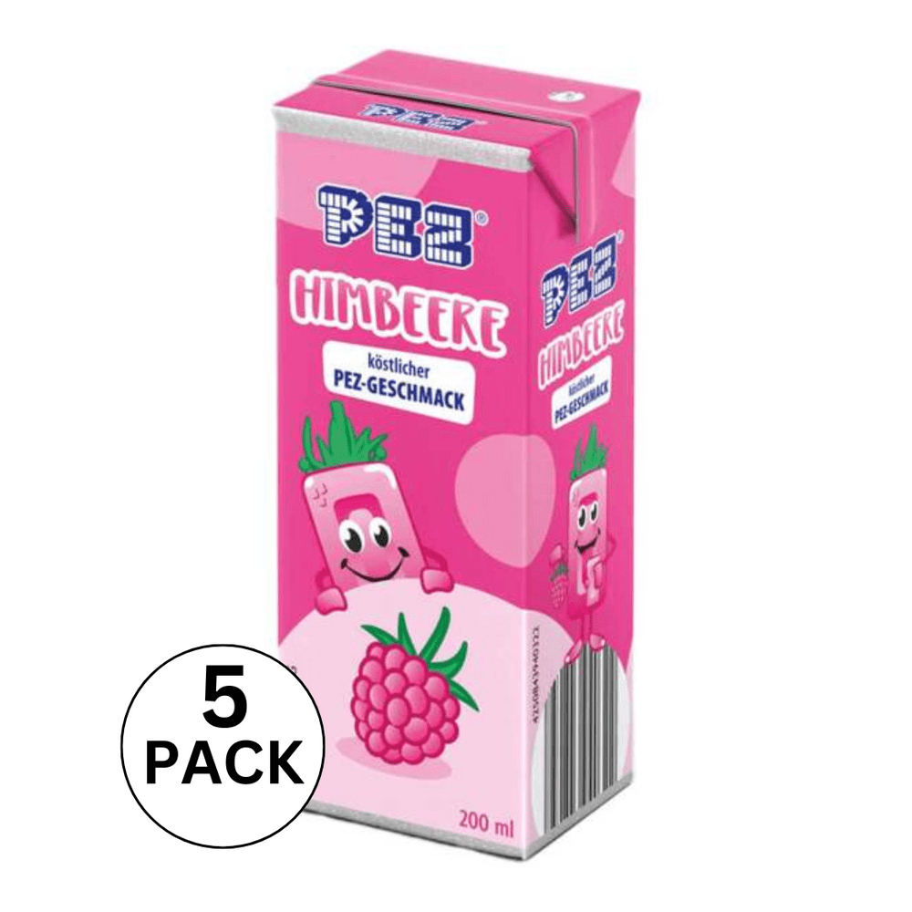 PEZ RASPBERRY DRINK CARTON 5X200ML