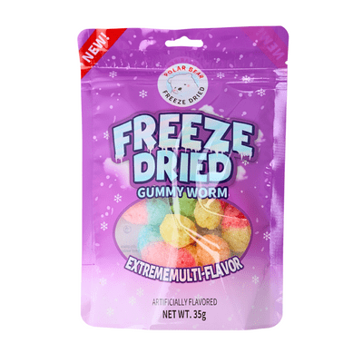 Polar Bear Freeze Dried Gummy Worm 8 x 35g