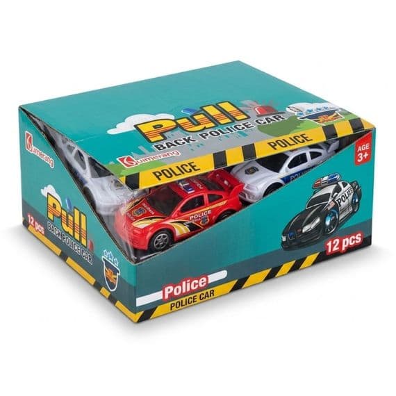 Pull Back Police Car Toy with Candy 12x5g