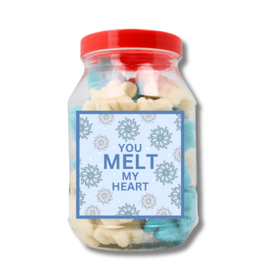 PUN GIFT CHRISTMAS JELLY SNOWFLAKES JAR 350G