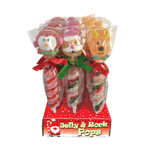 ROSE CHRISTMAS JELLY ROCK POPS 12x60g