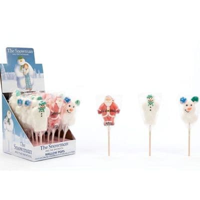 ROSE SNOWMAN AND SNOWDOG MALLOW KEBAB  POP 24x30g