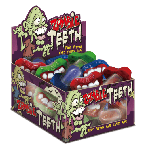 ROSE ZOMBIE ROTTEN  TEETH POPS 15X15g