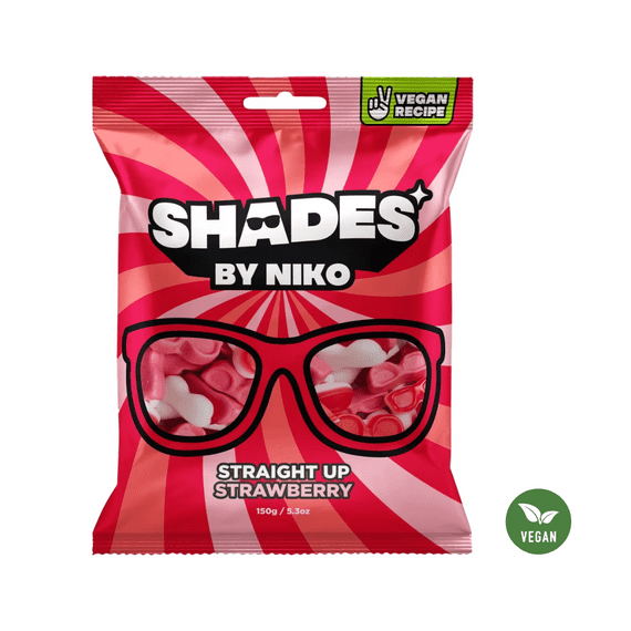 Shades by Niko Straight Up Strawberry 20 x 150g wholesale case