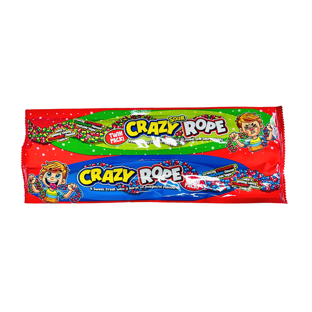 49 Inch Sour Ropes Sour Crazy Ropes Twin Pack 12x56g