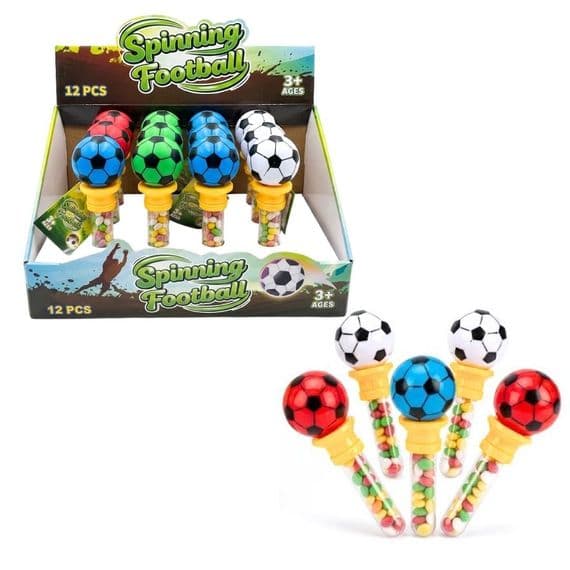 Spinning Football Toy with Candy 12x5g