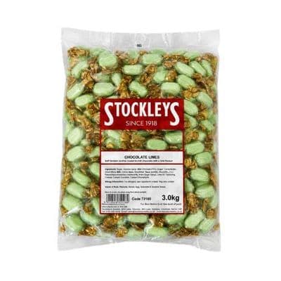 STOCKLEYS CHOCOLATE FILLED LIMES 3KG